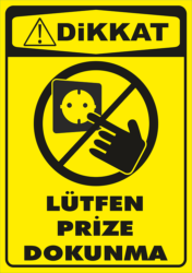 Prize Dokunma Uyarı Levhası A5 Foreks