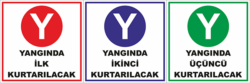 Yangında Kurtarılıcaklar 6'lı Stiker