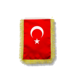 Boru Bayrağı Dikdörtgen Simli