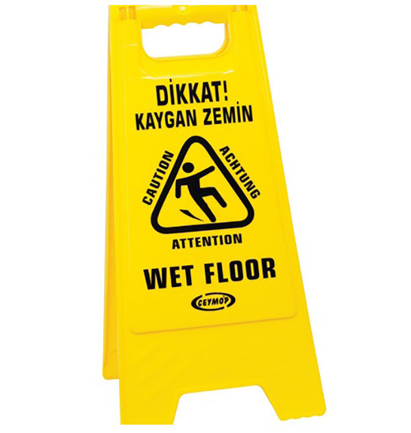 Kaygan Zemin Uyarı Levhası Ayaklı A Tabela