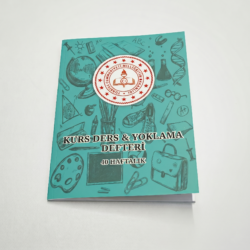 Kurs Ders Ve Yoklama Defteri Özel Basım Büyük Boy