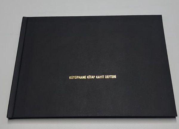 Kütüphane Kitap Kayıt Defteri Özel Basım Büyük Boy