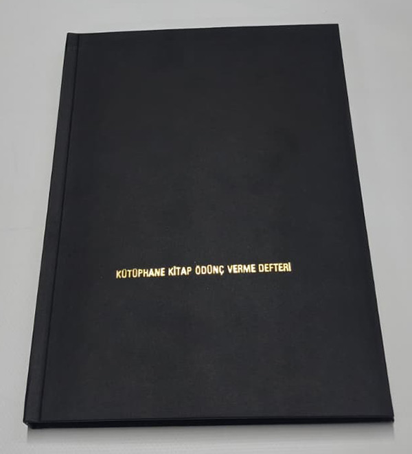 Kütüphane Kitap Ödünç Verme Defteri Özel Basım Büyük Boy