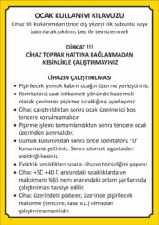 Mutfak Ocak Kullanım Kılavuzu A4 Foreks