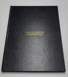 Okul Aile Birliği Karar Defteri Özel Basım Büyük Boy